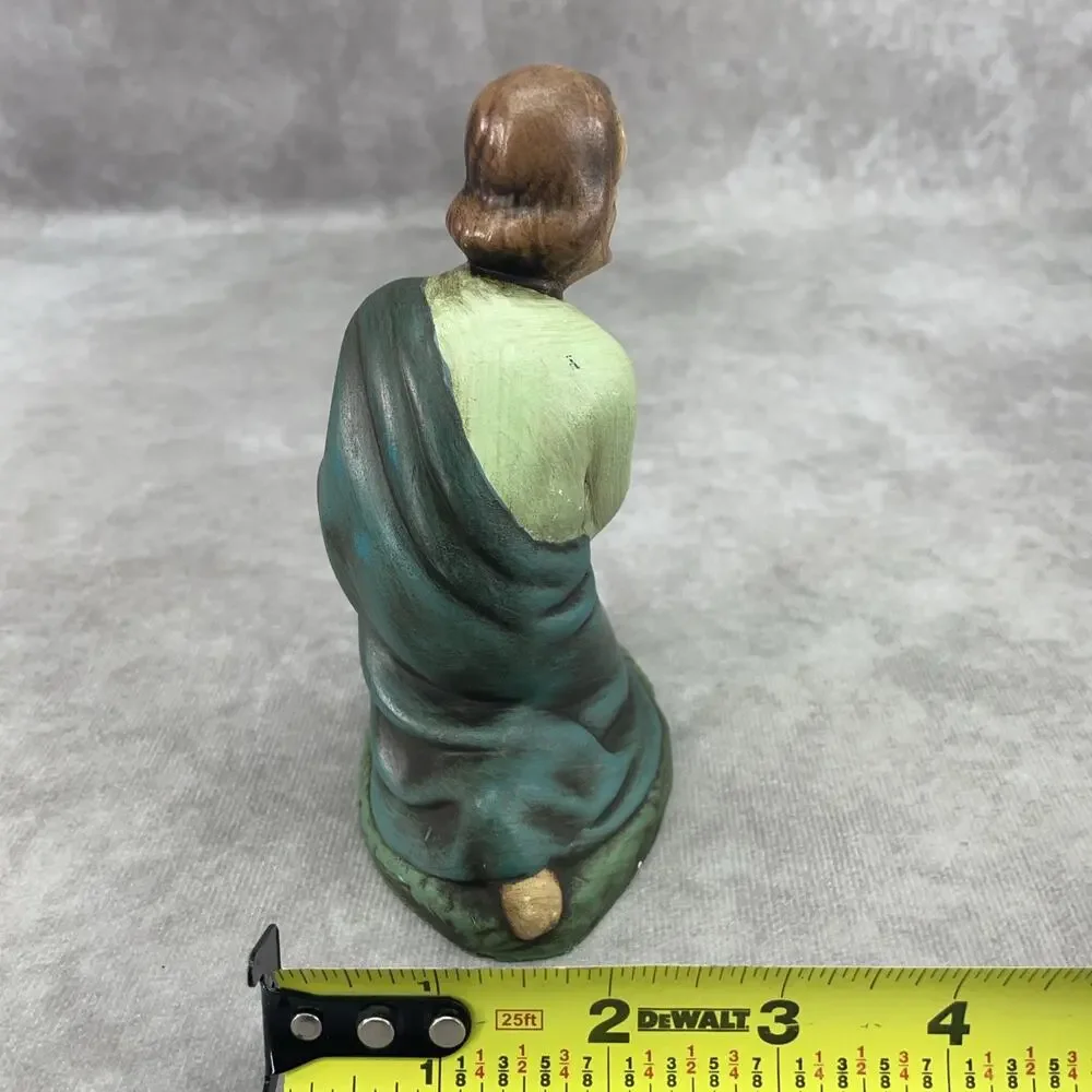 Vintage HOLLAND MOLD Joseph Virgin Mary NATIVITY Ceramic Figure Set Hand Painted